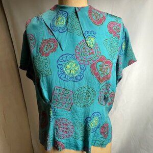 1950s vintage silk top